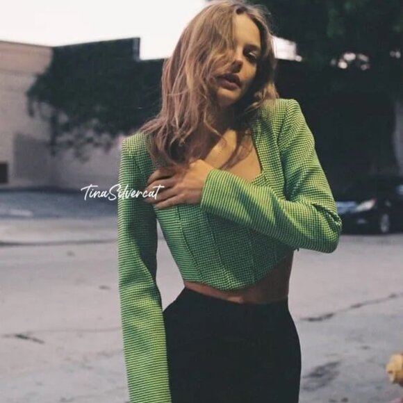 BLOGGER'S FAVE! Zara Square Neck Crop Top S, M, L NWT - Picture 1 of 16